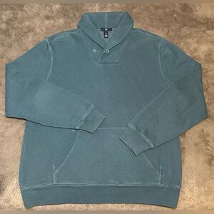 Gap - Mens Teal Shawl-Collar Pullover, Size - L